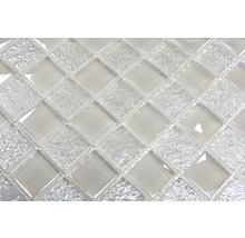 Mozaic sticlă XCM 8LU90 alb 29,8x29,8 cm