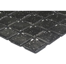 Mozaic sticlă CM A 50 negru lucios 30,5x32,7 cm