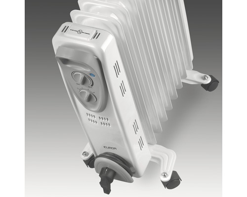 Radiator cu ulei alb cu roți
