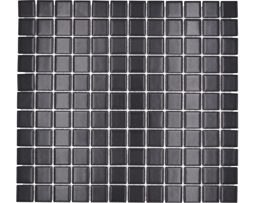 Mozaic piscină ceramic M 892 negru 30,2x33 cm