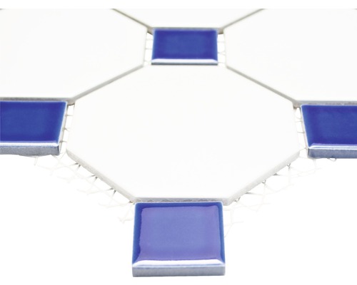 Placă de mozaic ceramică cu elemente pătrate și octogonale