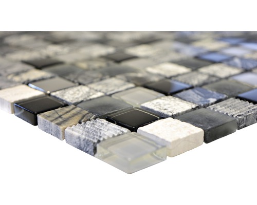 Placă de mozaic din sticlă și piatră