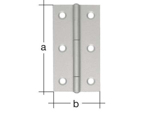 Balamală de ușă cu dimensiuni indicate
