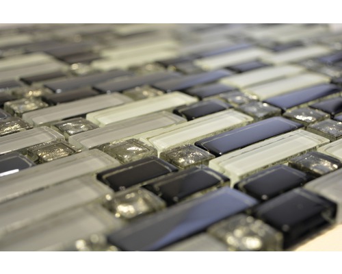 Plăci mozaic din sticlă, prim-plan