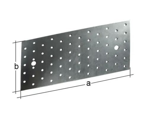Placă perforată cu dimensiunile a și b pentru fixare