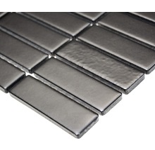 Mozaic piscină ceramic ST 350 negru mat 29,1x30 cm