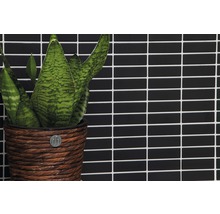Mozaic piscină ceramic ST 350 negru mat 29,1x30 cm