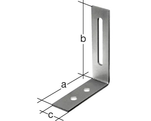Conector unghiular cu dimensiunile a, b și c