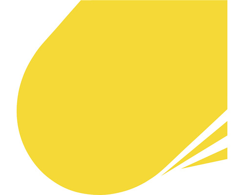 Pată de vopsea galbenă cu elemente grafice.