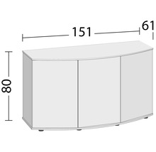 Dulap suport acvariu cu dimensiunile 151x80x61 cm