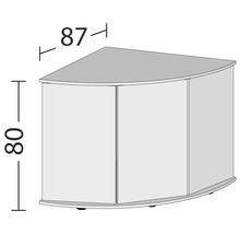 Comodă Juwel Trigon 350, negru