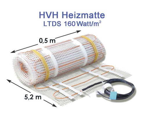 Covor încălzitor HVH, LTDS 160 wați pe metru pătrat, derulat