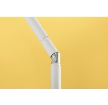 Prim-plan cu suport reglabil, alb, pentru lampă