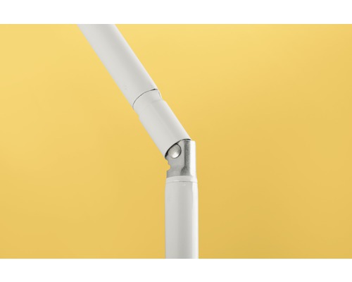 Prim-plan cu suport reglabil, alb, pentru lampă