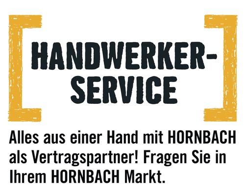 Anunț pentru serviciul de meseriași de la Hornbach