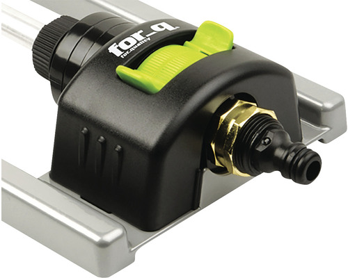 Aspersor de grădină cu regulator și racord pentru furtun