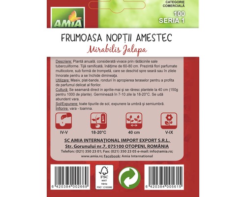 Amia International Frumoasa Noptii seeds