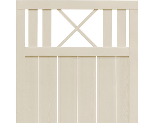 Gard din lemn cu model în cruce