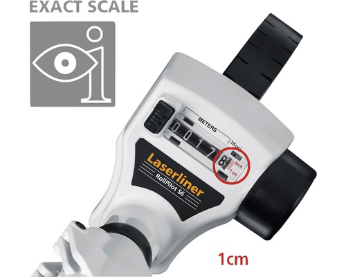 Prim-plan cu telemetrul cu roată Laserliner RollPilot S6