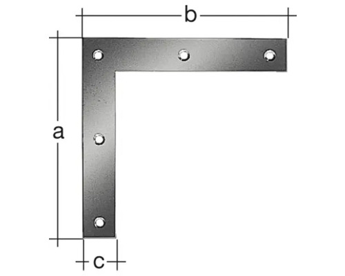 Conector unghiular cu dimensiuni pentru proiecte de bricolaj