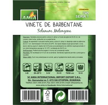 Sigla Amia. Semințe de vinete din soiul Barbentane