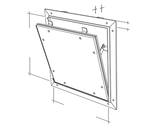 Trapă de vizitare pentru montaj pe perete și tavan