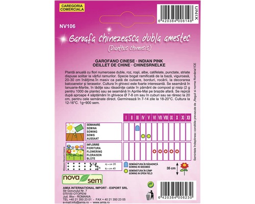Pachet semințe Garoafa chinezească dublă amestec