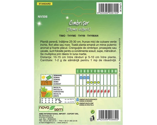 Pachet de semințe de cimbrișor