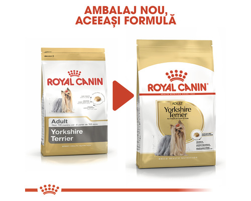 Royal Canin Yorkshire Terrier Adult hrană pentru câini, ambalaj nou, aceeași formulă
