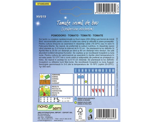Semințe de tomate Inimă de bou