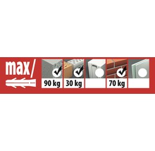 Informații despre capacitatea maximă de încărcare a diblurilor în diferite materiale