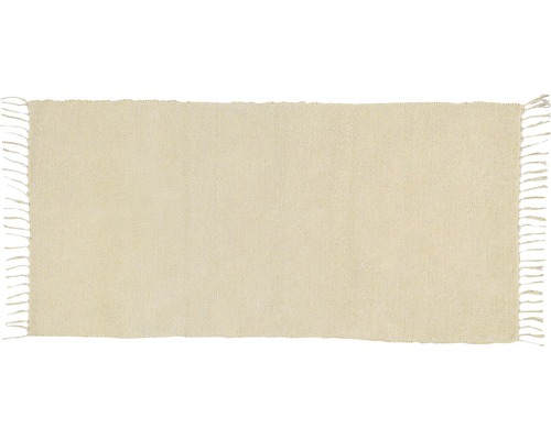 Covor dreptunghiular din material textil cu franjuri