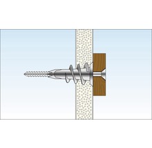 Dibluri metalice autoforante cu șurub Tox Spiral Plus 4,5x50 mm, pachet 4 bucăți, pentru gipscarton-thumb-5