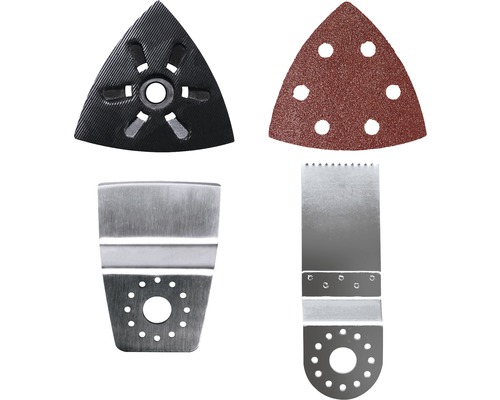 Set de accesorii pentru scule multifuncționale cu șmirghel și lame de ferăstrău