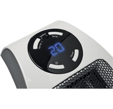 Detaliu cu comenzile unui radiator cu aer cald cu indicator de temperatură