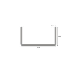 Profil de rigidizare UA KNAUF 75x40 mm 3 m-thumb-2