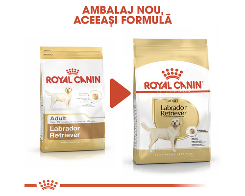 Royal Canin Labrador Retriever hrană pentru câini, Adult, design nou al ambalajului