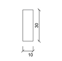 Profil lemn dreptunghiular Konsta pin 10x30x2000 mm calitatea A-thumb-1