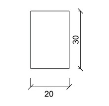 Profil lemn dreptunghiular Konsta pin 20x30x900 mm calitatea A-thumb-1