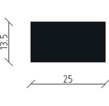 Desen tehnic cu dimensiunile 13,5 și 25