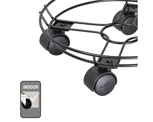 Suport metalic cu role pentru interior