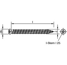 Șuruburi montaj rame/tocuri Dresselhaus 7,5x132 mm oțel zincat, pentru tâmplărie lemn, 100 bucăți-thumb-1