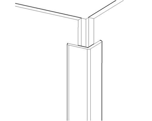Prim-plan cu picior de masă cu protecție pentru colțuri