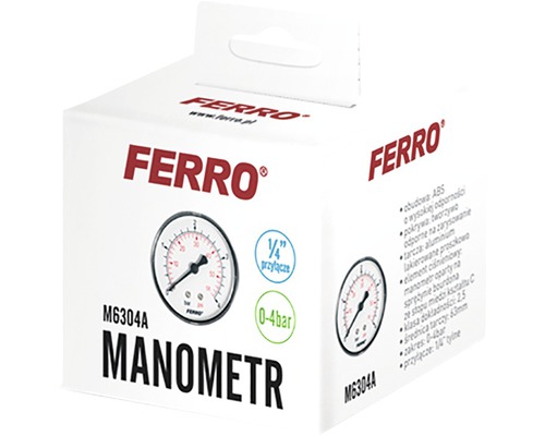 Manometru Ferro în ambalajul produsului