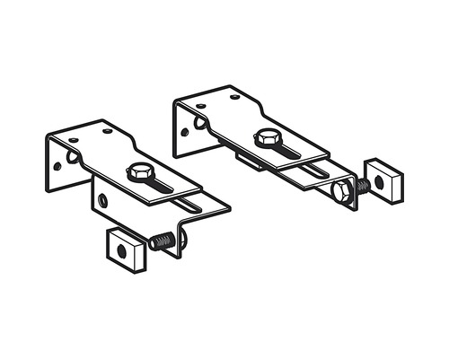Două suporturi de dispozitiv pentru montare pe perete