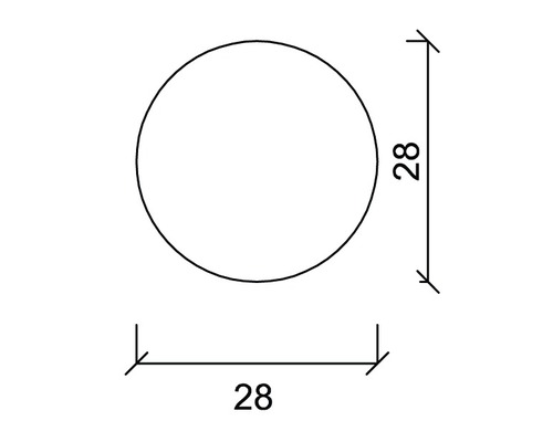 Cerc cu diametrul de 28