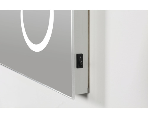 Detalii dulap cu oglindă cu comutator