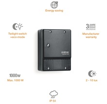 Senzor crepuscular Steinel NightMatic 2000 max. 1000W, pentru exterior IP54, negru-thumb-5 Senzor crepuscular Steinel NightMatic 2000 max. 1000W, pentru exterior IP54, negru-thumb-5