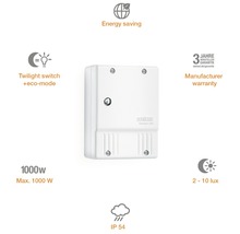 Senzor crepuscular Steinel NightMatic 2000 max. 1000W, pentru exterior IP54, alb-thumb-3 Senzor crepuscular Steinel NightMatic 2000 max. 1000W, pentru exterior IP54, alb-thumb-3