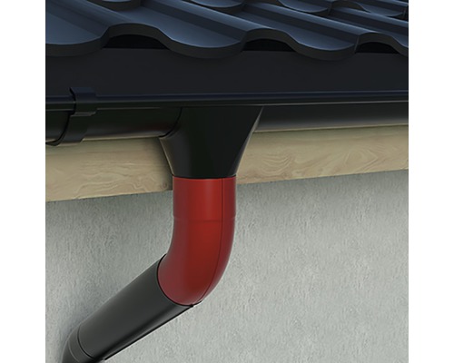 Canal de scurgere cu burlan pe acoperiș